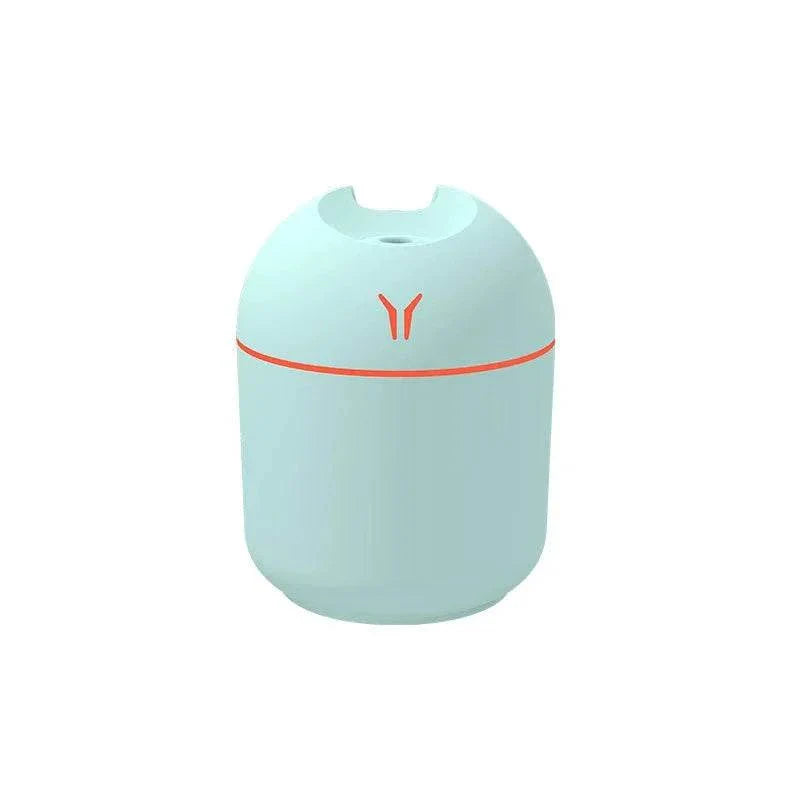250ML Mini Aroma diffuser in blue with LED night lamp feature.