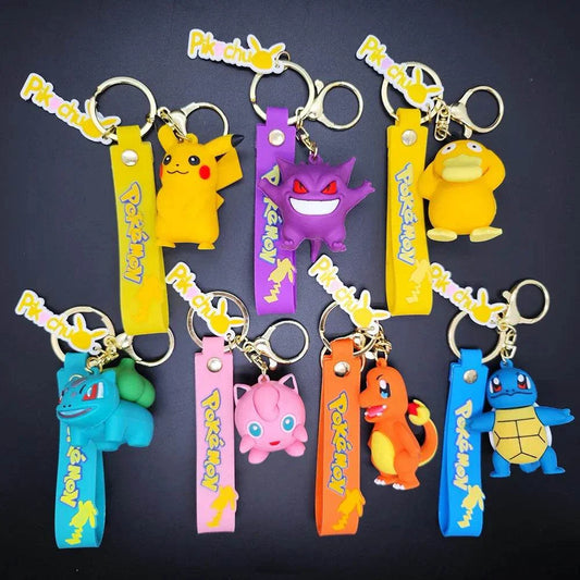Pokémon Keychain | Pikachu Koda Duck Cartoon Pendant