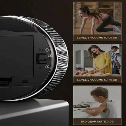 Magnetic Kitchen Timer with adjustable volume levels, versatile for cooking and workouts.