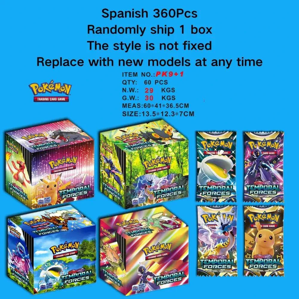 360Pcs Pokemon English TCG Hidden Fates Evolution Booster Packs Display