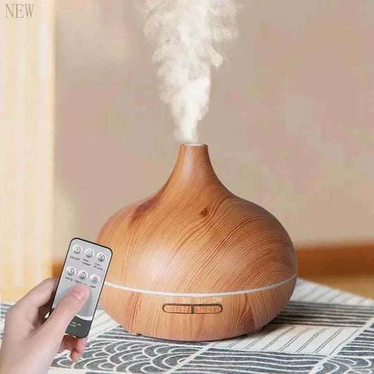 500ml Wood Grain Essential Oil Diffuser | Ultrasonic Humidifier