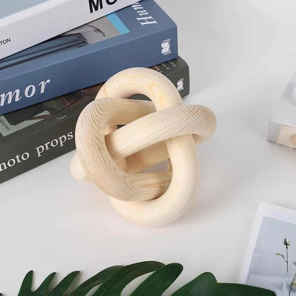 Pine Wood Chain Decor | Rustic Shelf & Table Accent