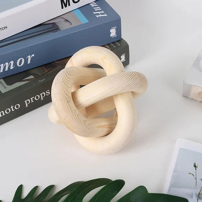 Pine Wood Chain Decor | Rustic Shelf & Table Accent