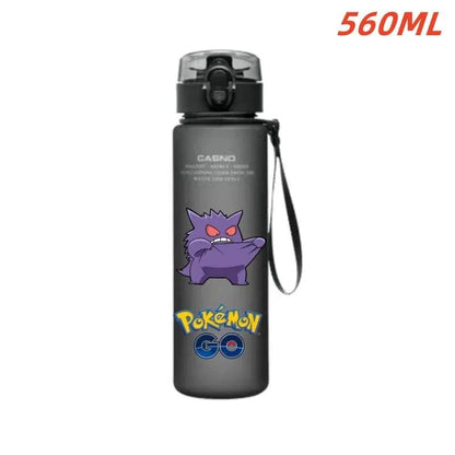 560ML Pokemon Water Cup featuring Gengar, portable plastic bottle for kids.